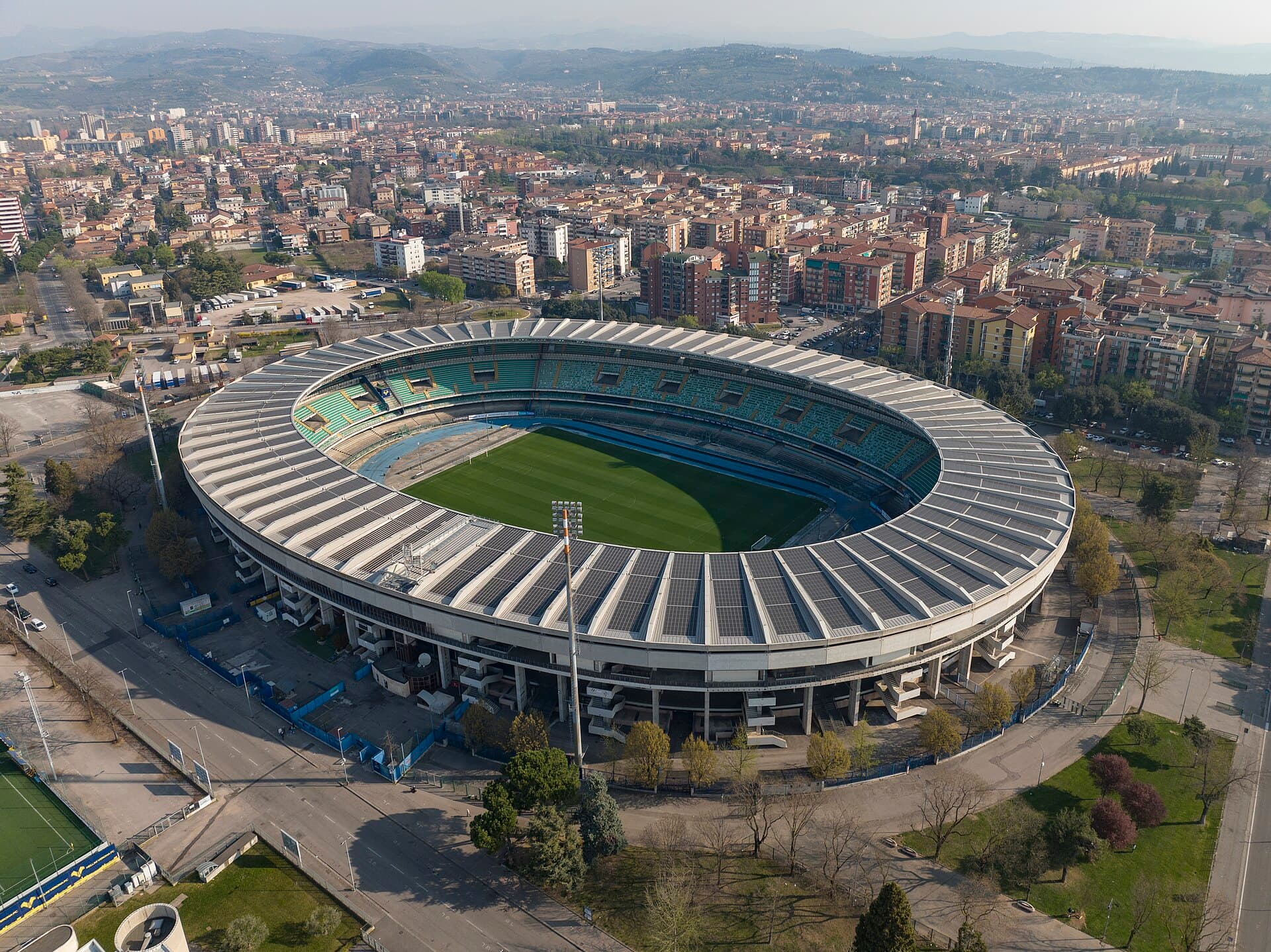 Vista del estadio Marcantonio Bentegodi