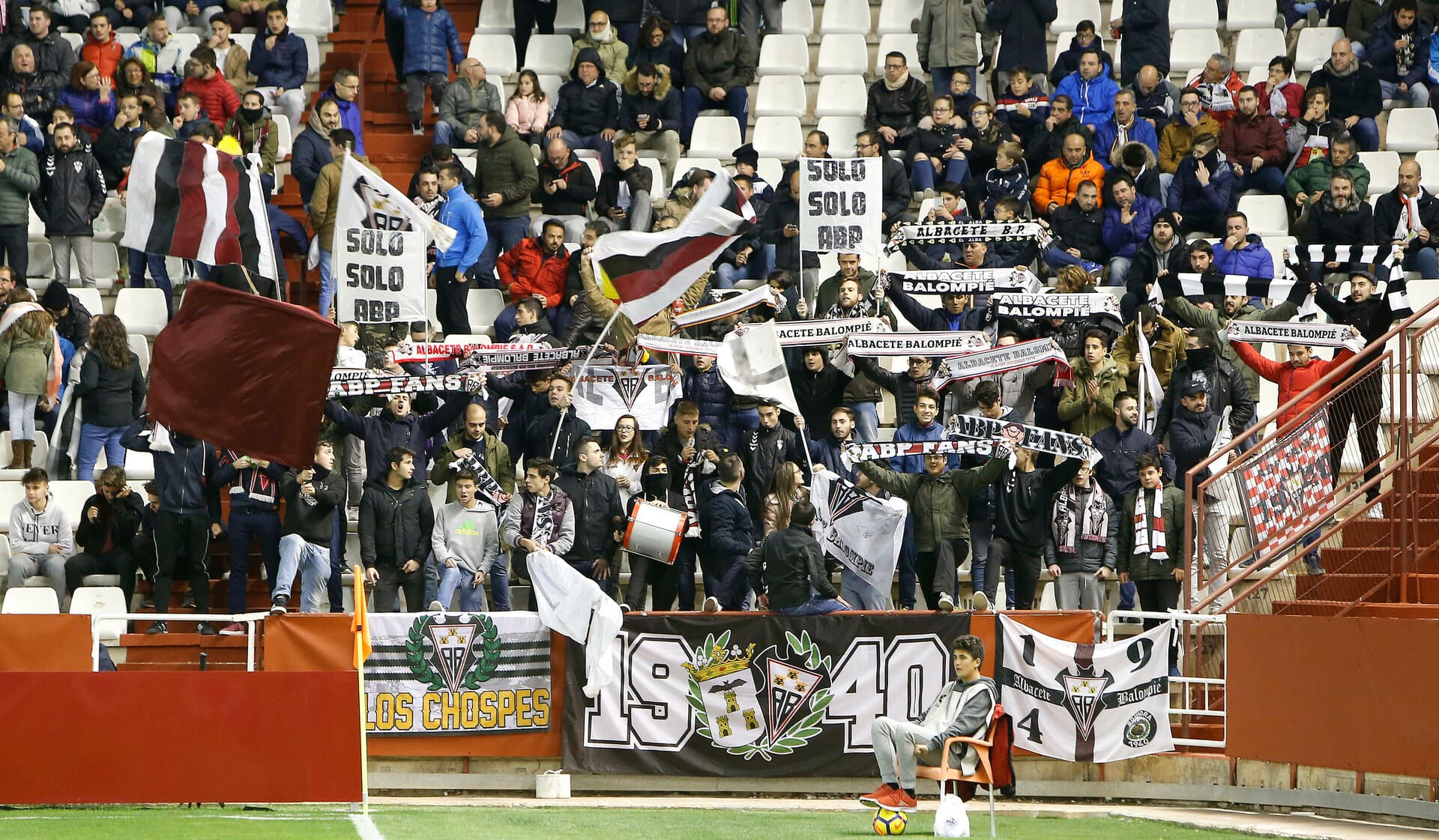 Curva Rommel in the stands