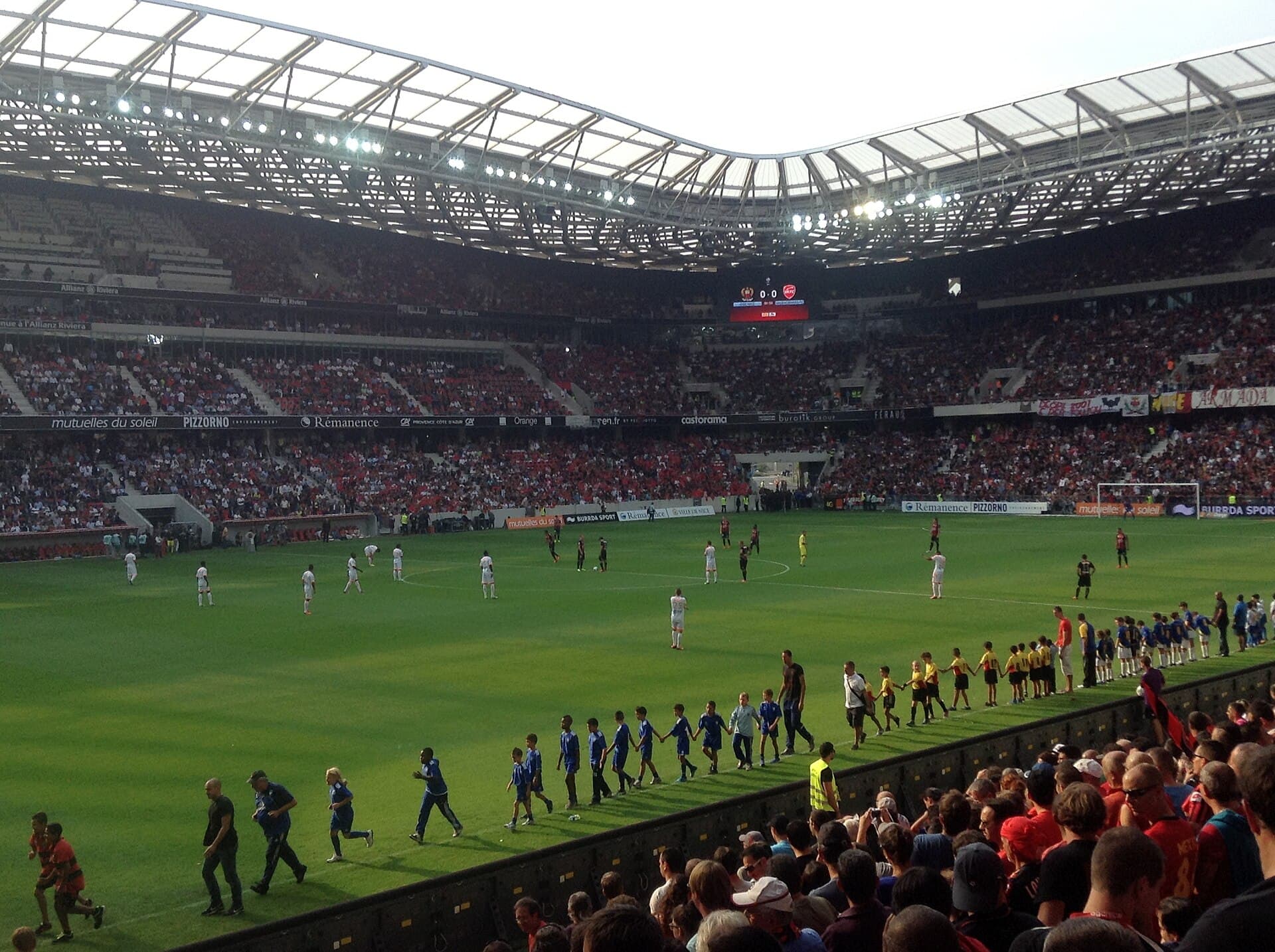 Vue du stade Allianz Riviera