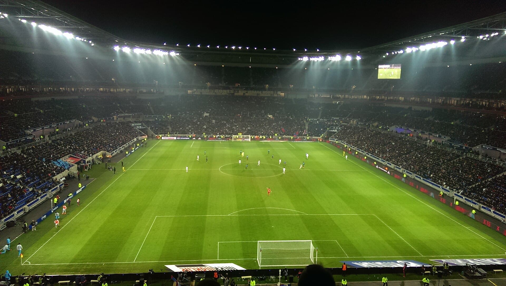 Vue du stade Groupama Stadium