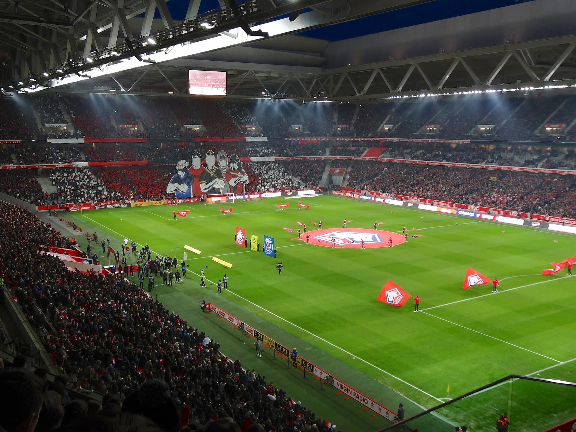 Vue du stade Stade Pierre-Mauroy